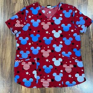 Disney Large Scrub Top